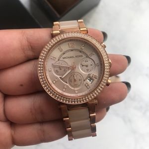 Michael Kors Parker Rose Gold-Tone Watch